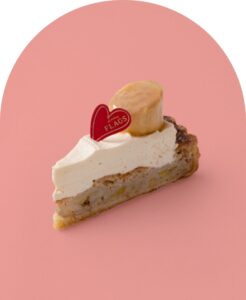キャラメルバナナタルト